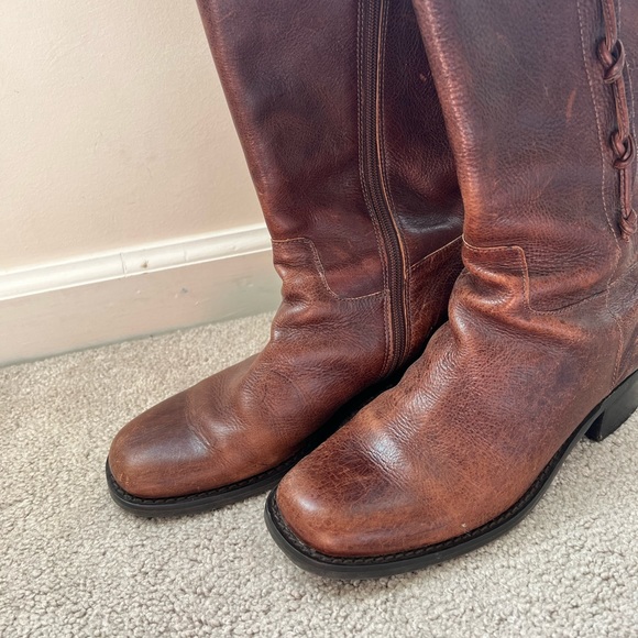 Brown leather riding boots size 8 - Picture 6 of 7